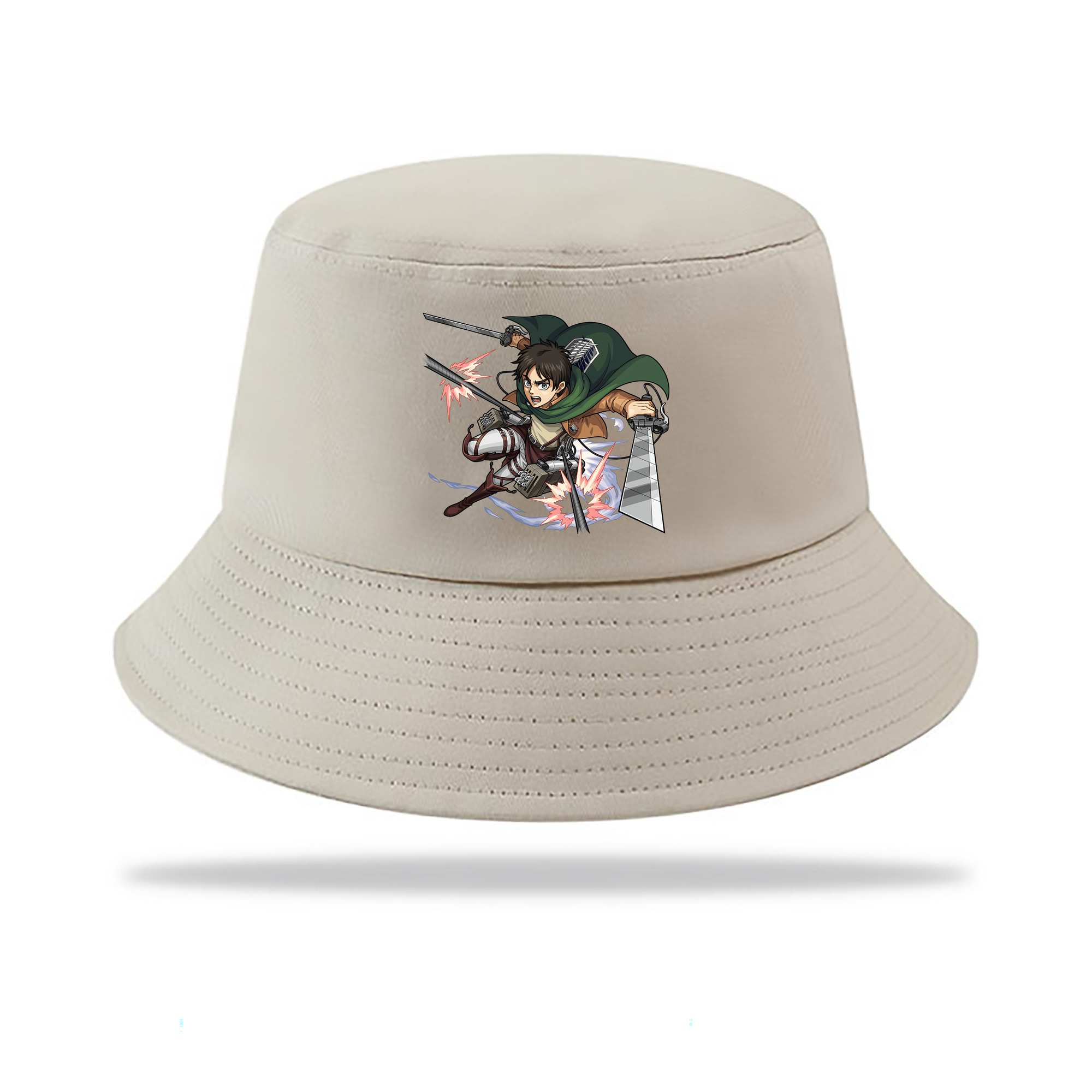 （画像用） 進撃の巨人 エレン･イェーガー Attack on Titan Eren Jäger アウトドア日除けバケットハット